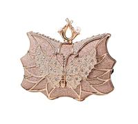 YiQinzcxg Sac à main de luxe pour femme avec strass scintillants, champagne