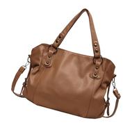 YiQinzcxg Sac coréen élégant pour femme Sac à bandoulière pratique PU Spacieux pour les trajets en cuir PU Indispensable, marron