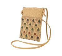 YiQinzcxg Sac messager à motif floral pour femme Petit sac à bandoulière Usage quotidien Travail Téléphone Jeans Épaule assortie Sac à bandoulière avec téléphone, Plumes