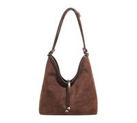 YiQinzcxg Sacs à bandoulière pour femmes en faux daim avec sangle réglable Sac à bandoulière tendance Petit Hobos pour femmes, café
