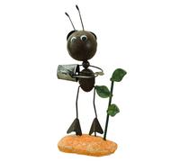 YiQinzcxg Sculpture de jardin en fer en forme de fourmi Statue décorative Convient pour soutenir les plantes Conception d'arrière-cour Mise en valeur de l'espace Piquet de jardin résistant aux