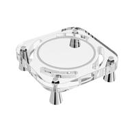 YiQinzcxg Support de bureau en acrylique pour 2024 Support vertical Support d'ordinateur portable transparent anti-poussière Retard de chauffage par refroidissement