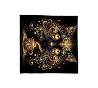 YiQinzcxg Tapis rituel de luxe - Foulard de divination portable avec œuvre d'art - Accessoire spirituel amélioré et chiffon rituel de tarot - Velours doux