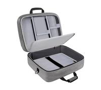 YiQinzcxg Valise de voyage à combinaison de protection lisse pour le transport fréquent avec des courbures renforcées et des poches pratiques. Mallette d'équipement portable, gris