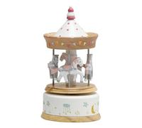 YiQinzcxg Windups Classique Carousel de Cheval Boîte à Musique pour Décoration Maison Arbre de Noël Décoratif Scène Expositions de Noël Boîte à Musique