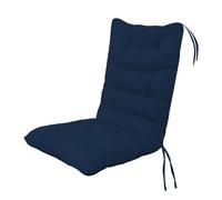 YIQIYOU Coussin de Chaise 45x100cm Coussin Fauteuil de Jardin avec Dossier, Coussins pour Chaises de Jardin résistant pour Chaise, Fauteuil ou transat de Jardin, terrasse ou Balcon(Couleur:Navy Blue)