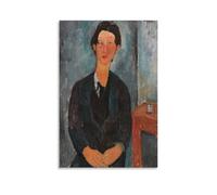 YiQuSoft Amedeo Modigliani Portrait de Chaïm Soutine1916 Poster sur toile Décoration murale sans cadre 20 x 30 cm