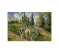 YiQuSoft Claude Joseph Vernet The Harvest, Pontoise, 1881 Poster Décoration murale à suspendre pour chambre à coucher, sans cadre, 40 x 60 cm