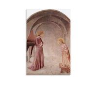 YiQuSoft Poster de Fra Angelico L'Annonciation - Impression sur toile - Décoration d'intérieur - Sans cadre - 20 x 30 cm