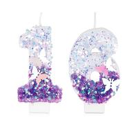 Yiran Bougies Anniversaire 16 ans, Papillon Bougies Anniversaire, Violet Bougies d'anniversaire Personnalisées, Décorations de Anniversaires Gâteaux pour Enfants Adulte