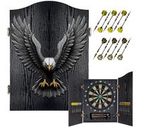 Yirinatek Jeu de Flechette Electronique, Coffret Décoratif pour Cible Flechette Electronique [12*Bronze Fléchettes] [Mode de Jeu Cricket], Jeux de Flechettes Adulte Électronique