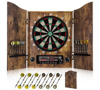 Yirinatek Jeu de Flechette Electronique, Coffret pour Cible Flechette | [12*Bronze Fléchettes][Mode de jeu Cricket], Jeux de Flechettes Adulte Électronique, pour Jeux Familiaux et Bar
