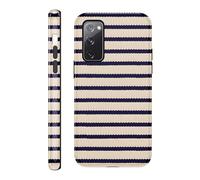 Yirlbey 2 in 1 Été Coque pour Samsung Galaxy S20 FE 5G / S20 Lite / S20 6,5", Aesthetic Stripes Striped Motif Dessin Étui Silicone Fine TPU Filles Antichoc Housse Protection Cover Bumper Case, Bande