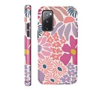 Yirlbey 2 in 1 Été Coque pour Samsung Galaxy S20 FE 5G / S20 Lite / S20 6,5", Aesthetic Summer Fleur Motif Dessin Étui Silicone TPU pour Filles Antichoc Housse Protection Cover, Anti-Rayures Case, 03