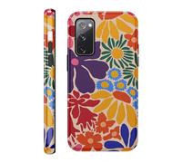 Yirlbey 2 in 1 Été Coque pour Samsung Galaxy S20 FE 5G / S20 Lite / S20 6,5", Aesthetic Summer Fleur Motif Dessin Étui Silicone TPU pour Filles Antichoc Housse Protection Cover, Anti-Rayures Case, 02