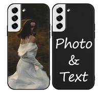 Yirlbey Coque Personnalisée Photo pour Samsung Galaxy S21 FE 5G 6,4", Personnalisable Étui avec Votre Propre Image Texte, Custom Personnaliser Housse TPU Bumper Cover pour Samsung S21 FE 5G, Noir