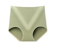 YIRONER Culotte Femme Briefs sans Traces en Coton Mince De 3 Pack pour Femmes, Version Haute Élastique, Couture, Respirante Et Agrandie-Vert -3XL (80-90 Kg)