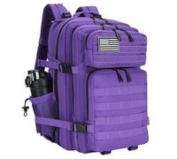YIRONER Sac à dos 3 jours Assault Outdoor Sac à dos d’escalade imperméable Camping Randonnée Mochila Sac Mochila(Violet)