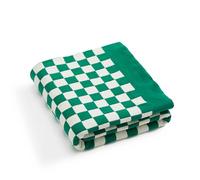 YIRUIO Couverture Confortable à Carreaux en Tricot 100% Pur Coton pour décoration d'intérieur, lit, canapé (129,5 x 160 cm L, Vert Sauge)