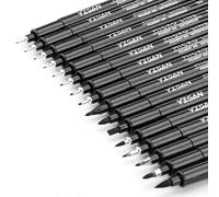 YISAN Feutres Dessin, Stylos Micro, 16 Stylos à encre Fineliner,Stylo Noir Pointe Fine, Stylo de Dessin Noir,Professionnel Artist Pen, idéal pour l’illustration de l’artiste 70351