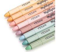 YISAN Surligneur de Bible, Pastel Surligneur Sec,8 Couleurs 70627 | 8 Couleurs Esthétiques
