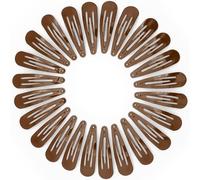 YISCOKO Lot de 24 pinces à cheveux en métal marron de 5,1 cm pour filles (marron)