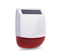 YISEELE Alarme Solaire sans Fil Anti-effraction avec Sirène 110dB | Alarme solaire sans fil avec stroboscope, compatible YISEELE, pour extérieurs (maison/jardin/magasin/garage), étanche.