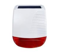 YISEELE - Lumière Solaire d'alarme stroboscopique 110 DB Son Lumière de sirène de sécurité IP67 Imperméable pour la Maison, Ferme, Grange, Villa, Yard (Work with YISEELE Alarm System)