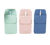 YISENJEE avec Fermeture Trousse À Stylos Trousse À Crayons, Sac À Stylos De Poche pour Infirmière, Pince À Stylo, Rangement Neutre pour Stylos, Housse De Stylo, Paquet De 3