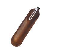 YISENJEE Étui A Crayons Étui De Protection pour Stylo, Imitation Cuir De Vache Ciré, Fait À La Main, Housse De Protection pour Stylo Simple, 155 mm X 35 mm, Marron