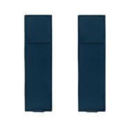 YISENJEE Étui A Crayons Lot De 2 Porte-Stylos, Pinces À Stylos, Porte-Stylos À Bande Élastique, Porte-Stylos en Cuir Et Caoutchouc, Bleu Foncé, Double