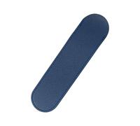 YISENJEE Étui De Protection pour Stylo Étui À Stylo Ovale en Cuir PU Épais, Demi-Fermé, 16,1 cm X 4,2 cm, Housse pour Stylo À Bille, Bleu Foncé, 4 Pièces