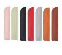 YISENJEE Étuis À Stylo Plume Housse De Protection pour Stylo Multicolore en Cuir PU Épais, Étui Triangulaire Ouvert avec Clip pour Stylo Plume, Couleurs Mélangées, Lot De 7