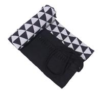 YISENJEE Pochette Feutre Trousse À Crayons en Toile À Motif Géométrique, Grande Capacité-Black Triangle-48 Holes