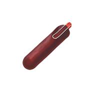 YISENJEE Pochette Stylo Plume Étui De Protection en Cuir De Vachette Imitation Cire, Fait À La Main, pour Stylo Simple, 155 mm X 42 mm, Rouge Vin