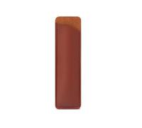 YISENJEE Pochette Stylo Plume Lot de 10 Étuis À Stylos en Cuir De Couleur Marron Foncé, Carrés, pour Ranger Vos Stylos.