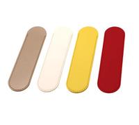 YISENJEE Portable Etui Stylo Lot De 4 Étuis À Crayons Colorés en Cuir Synthétique, Housses pour Stylos-Plume, Trousses De Papeterie, Rouge, Jaune, Blanc Et Or