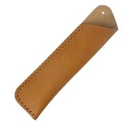 YISENJEE Sac A Crayons Étui De Protection pour Stylo Multicolore Vintage en Cuir De Vachette Ciré Imitation Tannage Végétal Cousu À La Main, Sac À Stylo, Housse De Protection, Lot de Deux