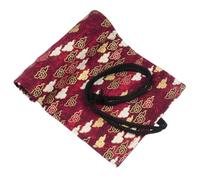 YISENJEE Trousse À Crayons Trousse À Crayons Enroulable en Toile Et en Coton Motif Fleurs De Cerisier Jindouyun-Red Somersault Cloud-12 Holes