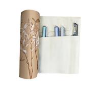 YISENJEE Trousses Crayons Rouleau Trousse À Crayons À Rideau en Tissu De Style Chinois De Grande Capacité De 26 Couleurs-Orchid