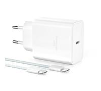YISH 45W Chargeur USB C Charge Rapide GaN：PD3.0 Bloc Chargeur USB C PPS Prise Secteur Compatible avec Samsung S26 S25 S24 S23 iPhone 17 16 15 Embout Adaptateur Type C Mural Fast Charger, 60W 1M Cable