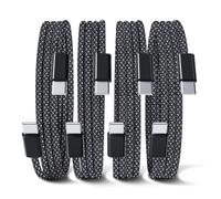 YISH Cable USB C vers USB C Charge Rapide - [0.5M+1M+1M+2M] 60W PD Cordon USBC vers USBC Câble USB Type C to C 3A Nylon Tressé Compatible avec iPhone 17 16 15 Pro Max Samsung S25 S24 iPad MacBook