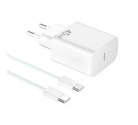 YISH Chargeur USB C Rapide GaN 45W - Secteur Prise USB C Chargeur Rapide pour Smartphone 17/16/15 Pro MAX/S25/S24/S23 Comprimés Embout Adaptateur Type C Mural Fast Charger, 60W 1M Cable Type C