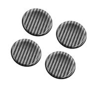 yishao 4 Pièces Autocollants Cache Moyeu pour Fiat 500 II Hybrid 2020-2023, Centre de Jante Capuchons Moyeu Roue Bouchon Voiture Accessoires,60mm