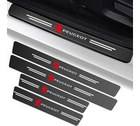 yishao Lot de 4 Autocollants de de Seuil en Fibre de Carbone pour Peugeot Expert 3 (III) V I 2016-2024, Seuil de Porte Garniture Anti Rayures Accessoires de Voiture,B