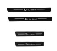 yishao Lot de 4 Autocollants de de Seuil en Fibre de Carbone pour Peugeot Expert 3 (III) V I 2016-2024, Seuil de Porte Garniture Anti Rayures Accessoires de Voiture,A