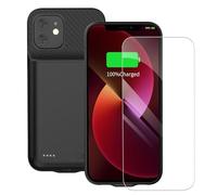 YISHDA Coque batterie pour iPhone 13/14/13 Pro, 13 800 mAh, compatible avec iPhone 13/14/13 Pro avec protecteur d'écran - Noir