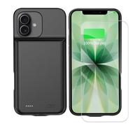 YISHDA Coque batterie pour iPhone 17, 7000 mAh, étui de charge portable rechargeable compatible avec iPhone 17 (6,3", noir)