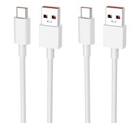 Yisica 2PCS 120W Cable USB C 33W/67W Pour Xiaomi Redmi Note 14/13/12/11s/11/13 Pro/8 9 Pro 9T; Xiaomi mi 13/14/12T/11T Pro/11 Lite/10T/10/12, POCO X6/X5/C65/M5/X4 (1,5M*2)