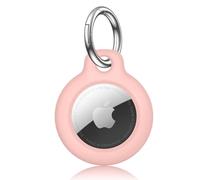 Yisica Étuis pour Apple AirTag Coque, Airtag Porte Clé -Anti Chute et Anti Rayures pour Animaux Portefeuilles et Bagages, Compatible avec Le Airtag Locator Tracker Étui (Rose)